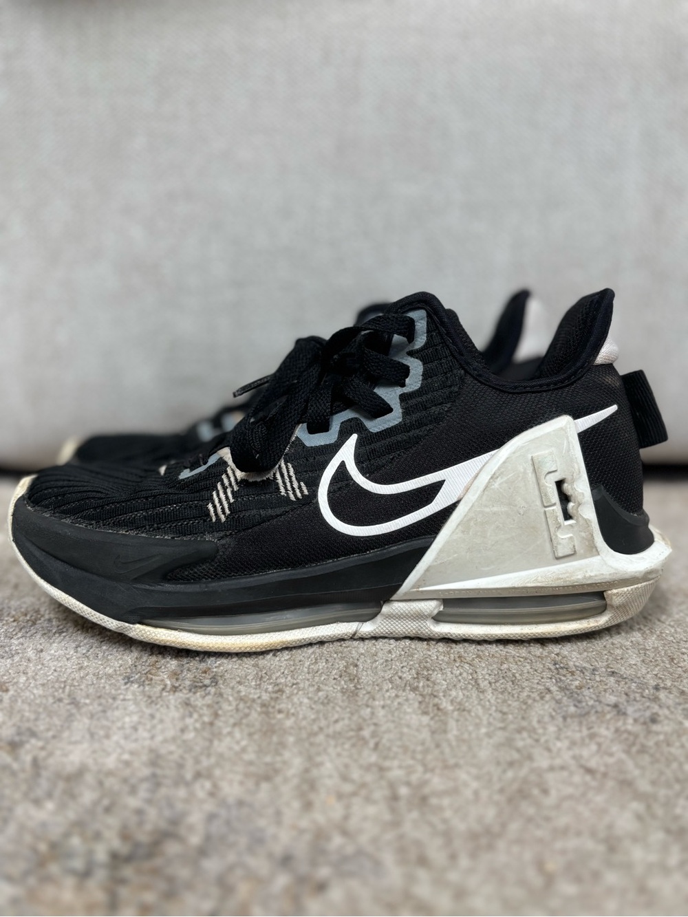 Nike Black and White Kids' Athletic Sneakers